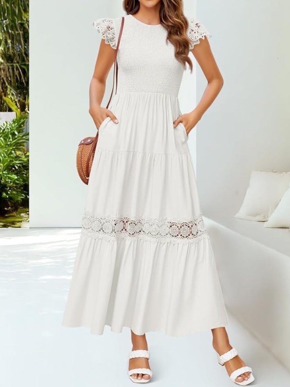 ZESICA Women's Casual Flowy Midi Dress - Picture 2 of 6